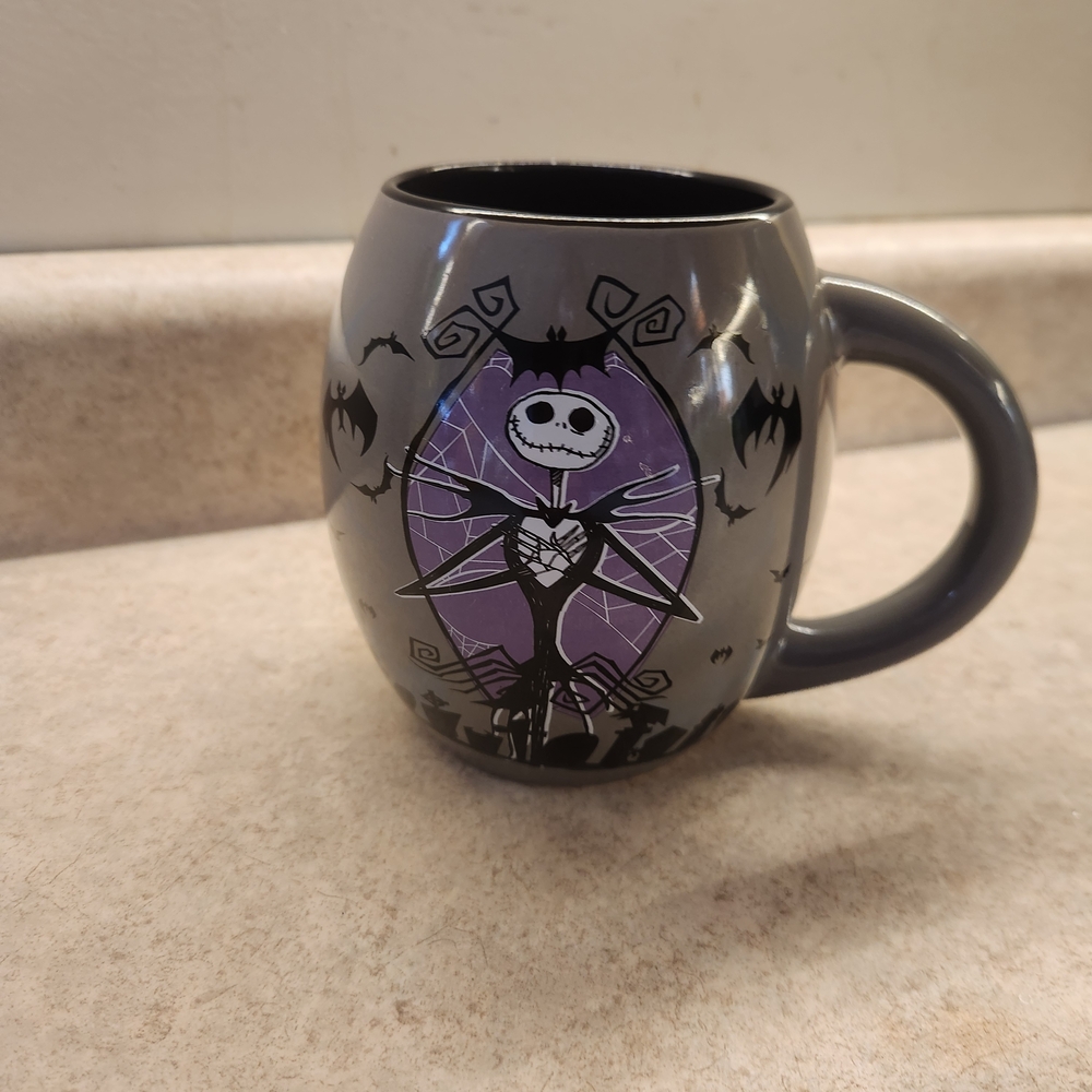 Tim Burton's Nightmare Before ChristmDisney Gray and Purple Jack Skellington Mug